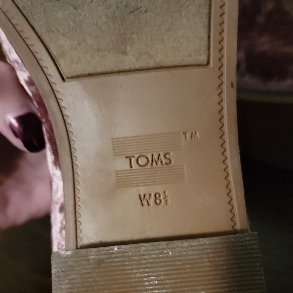 Toms Velvet Ankle Booties in Mauve - Picture 2 of 4